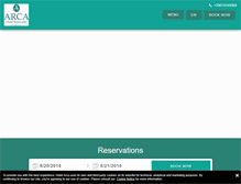 Tablet Screenshot of hotelarca.com